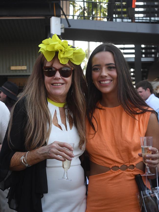 LR: Shann Baxter and Geordie Carol at the Darwin Cup 2022. Picture: (A)manda Parkinson