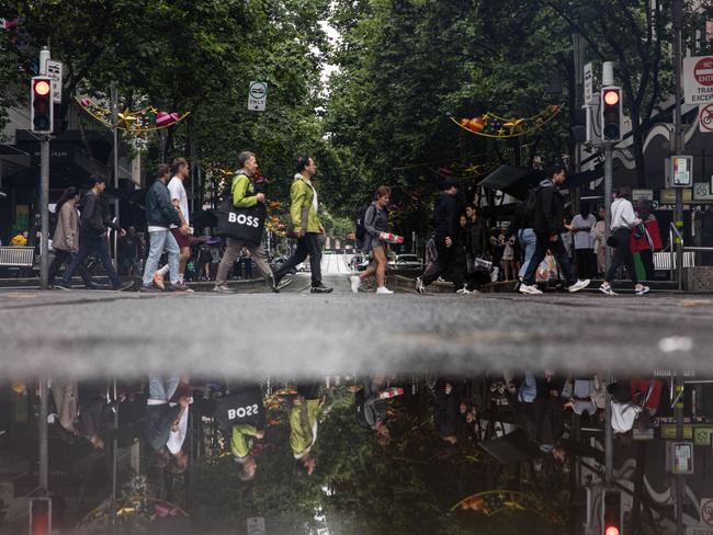 Recent heavy rain has left plenty of stagnant water around Melbourne. Picture: Diego Fedele