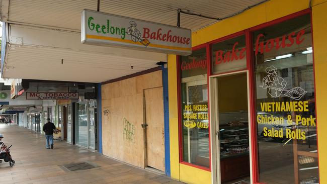 Their was an assault at a the Geelong Bakehouse a Bakery in Moorabool St Geelong this morning Picture: Mark Wilson