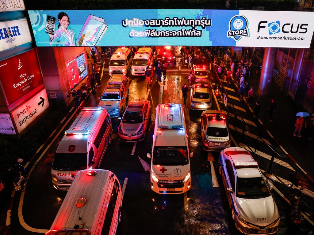 The shooting caused panic the heart of downtown Bangkok. Picture: Lauren DeCicca/Getty Images