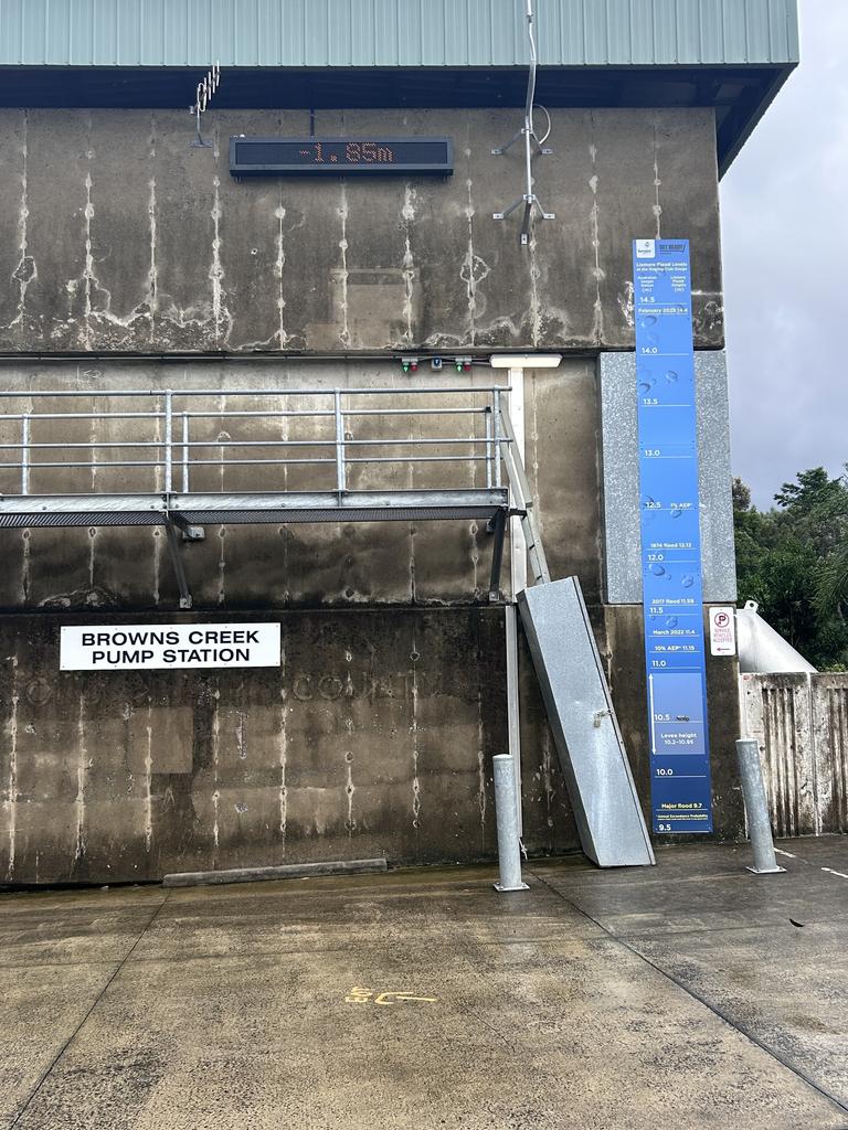 Browns Creek pump station, Lismore. Picture: Remy Varga