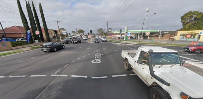 Service stations on Grange Rd at Flinders Park. Picture: Google Maps