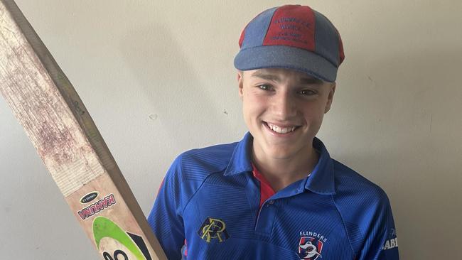 Sam Field and his Kookaburra bat have seen off plenty of balls. Picture: Supplied.