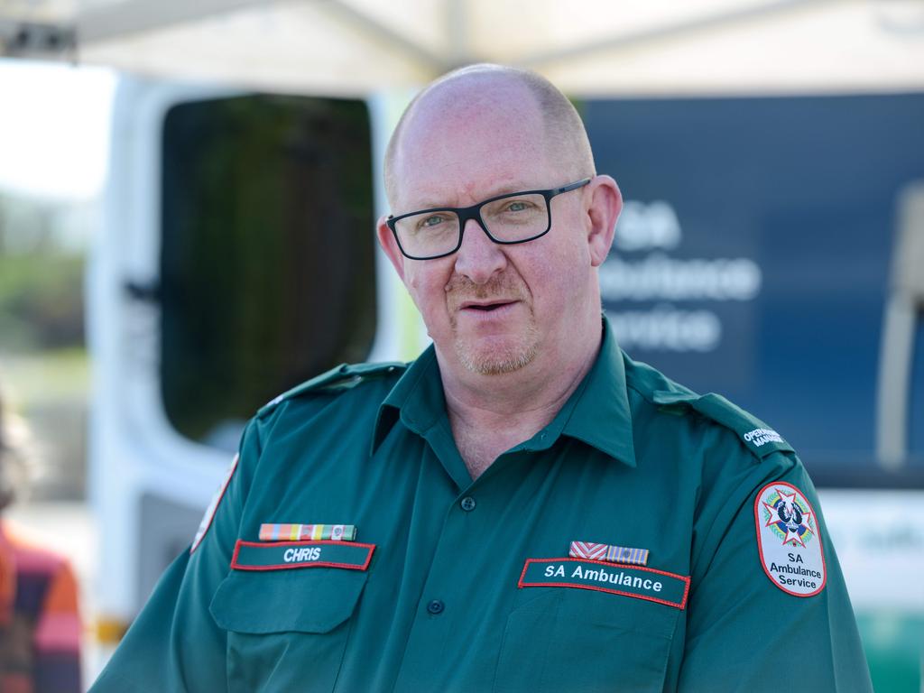 South Australian Ambulance Service Covid Incident commander Chris Howie. Picture: Brenton Edwards