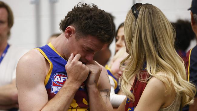 The Lions have some pain to fight through. Picture: Daniel Pockett/AFL Photos