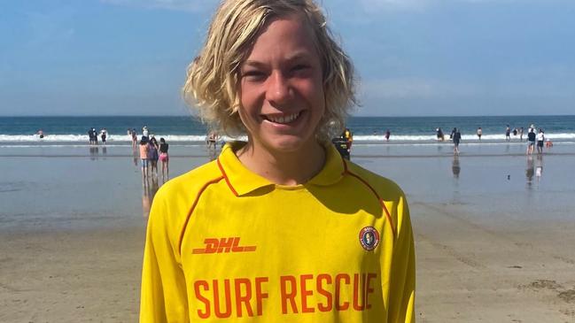 James Harman, 15, was the SRC of the Year last year at Inverloch Lifesaving Club.