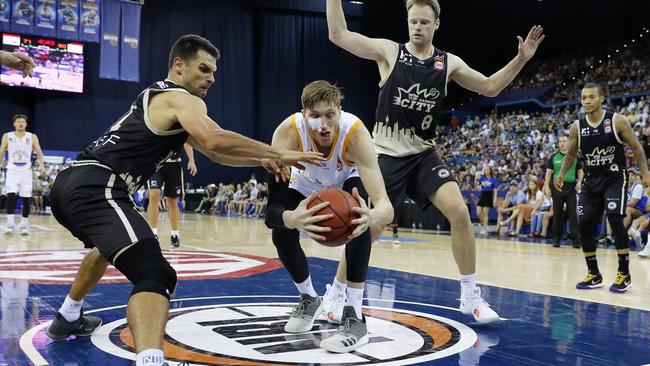 Bullets big man Cameron Bairstow in action against the Kings. Picture: AAP