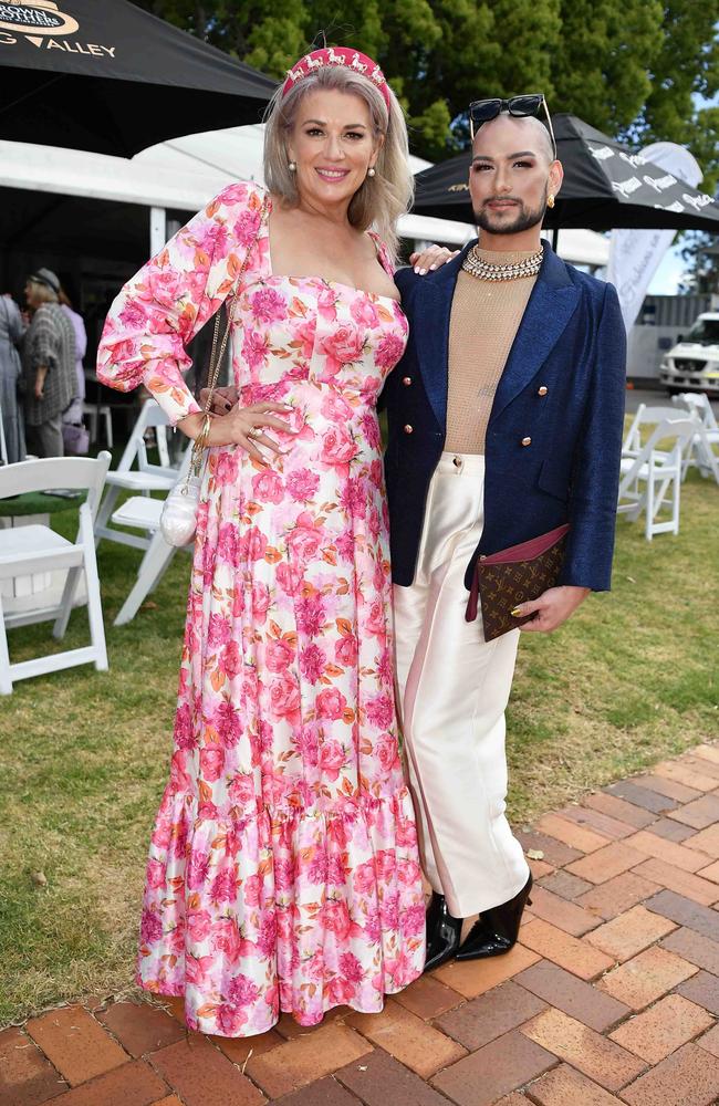 Kiralie Harris and Robbie Verwey at Weetwood race day, Clifford Park. Picture: Patrick Woods.