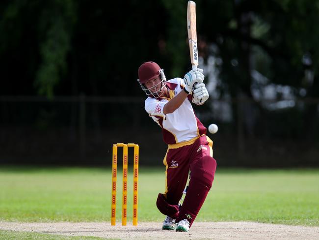 Atherton's Gerard Fox on his way to scoring 60. Picture: Stewart McLean