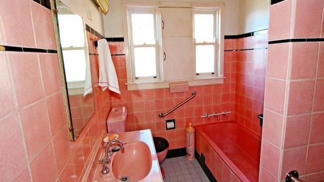 Non-standard features, like this pink bathroom, often pull down the value of a home because they appeal to less people.