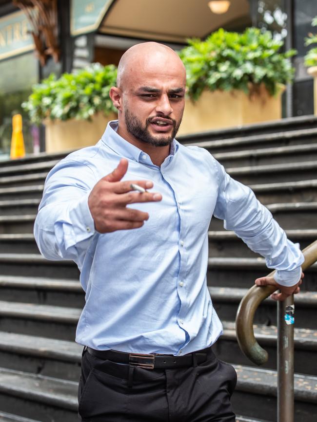 Korkis Sefo pictured outside the Downing Centre. Picture: Monique Harmer.