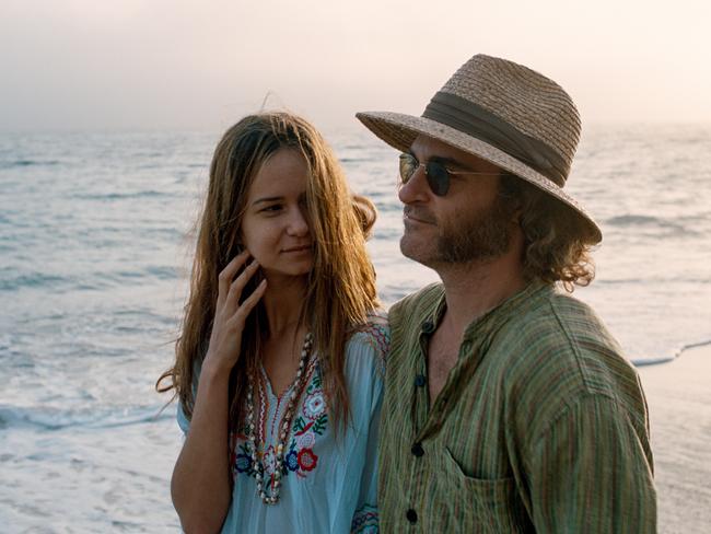 Another quirky side ... Joaquin Phoenix in a scene from Inherent Vice.