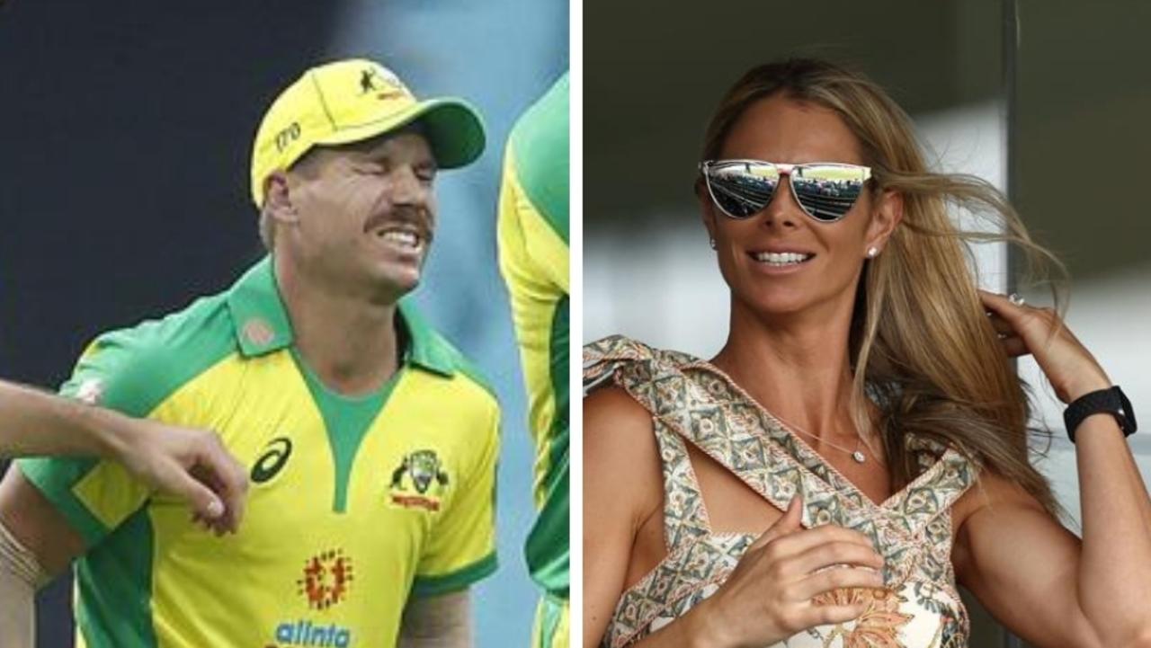 David Warner and his wife Candice.