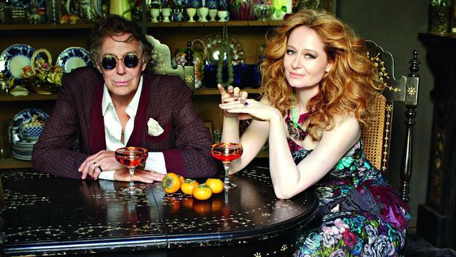 Miranda Otto with father Barry. Picture: Hugh Stewart