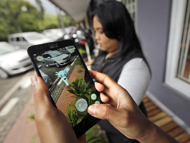 Pokemon Go is a hit in countries like Indonesia. Picture: AP