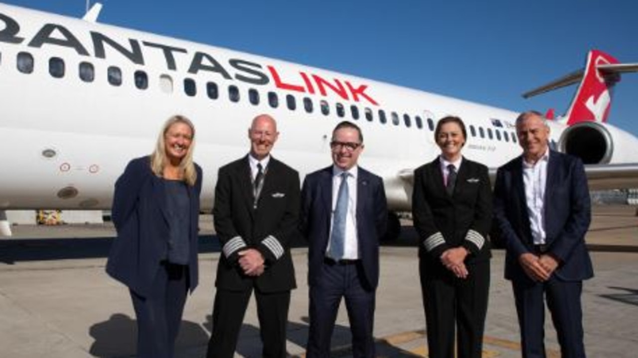 Alan farewelled Australia’s first Boeing 717 in May. Picture: Supplied