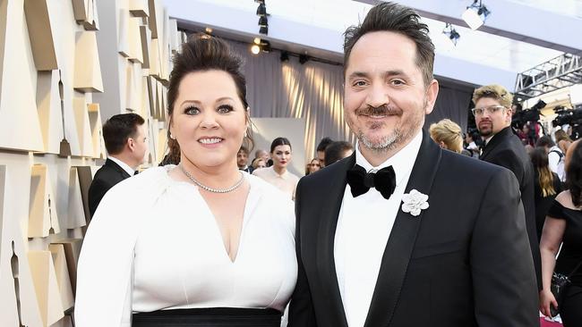 HOLLYWOOD, CALIFORNIA - FEBRUARY 24: (L-R) Melissa McCarthy and Ben Falcone attend the 91st Annual Academy Awards at Hollywood and Highland on February 24, 2019 in Hollywood, California.   Kevork Djansezian/Getty Images/AFP == FOR NEWSPAPERS, INTERNET, TELCOS & TELEVISION USE ONLY ==