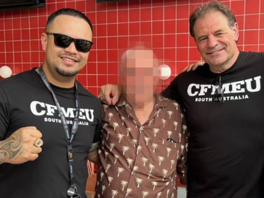 Marcus Pare (left) has claimed John Setka signed off on a $29,000 payrise. Picture: Instagram