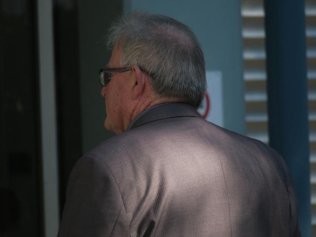 Dreyer entering Gosford Local Court to be sentenced for indecent assault and peep and pry against two teenage boys. Picture: Richard Noone