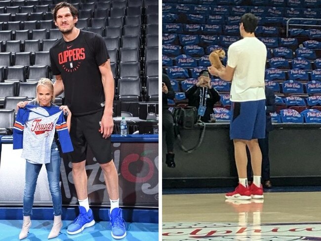 Boban Marjanovic is not of this world. Photo: Getty, Twitter.