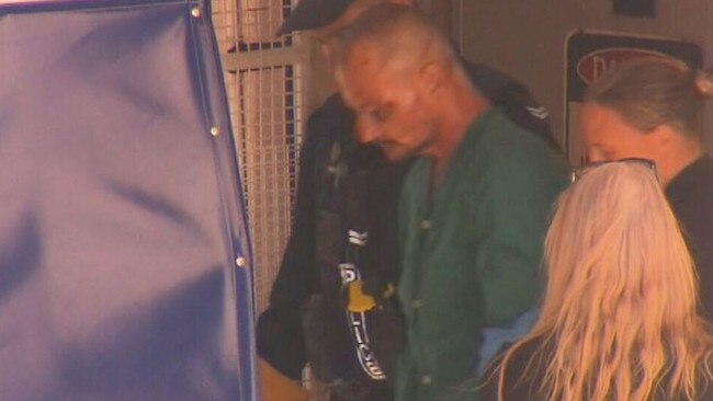 Ben Hoffmann leaves Royal Darwin Hospital before being charged with murder: Picture: 9 News