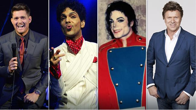 Michael Buble, Prince and Michael Jackson are just some of the stars Richard Wilkins (far right) has met.