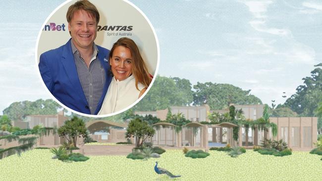 Helen Sali and her husband, ex Swisse vitamin company CEO Radek Sali, want to build a new mansion in the Byron Shire hinterland. Picture: Julie Kiriacoudis.