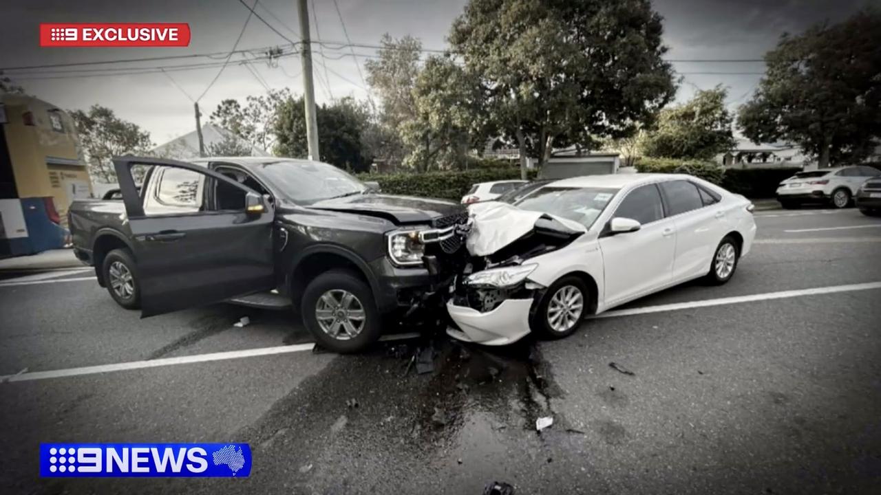 Car crash involving Ezra Mam and an Uber driver in Bardon in October.