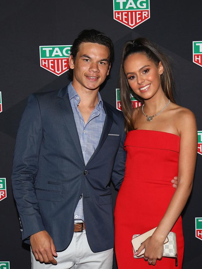 Daniel Rioli and Mia Fevola were in a two-year relationship. Picture: Graham Denholm/Getty