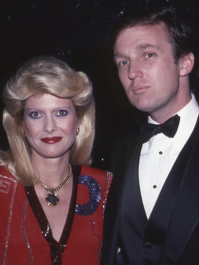 Ivana Trump and Donald Trump are seen together at a December 1982 event in New York City. Picture: Getty Images