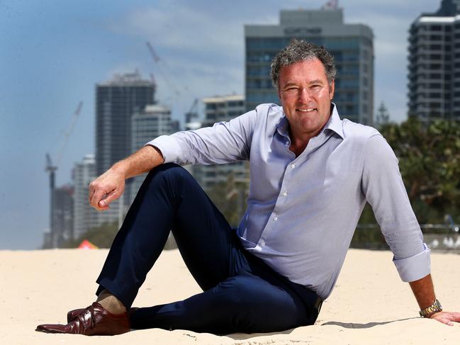 John Paul Langbroek has announced he will run for leadership of the LNP. Pictured at Surfers Paradise Beach. Pics Adam Head