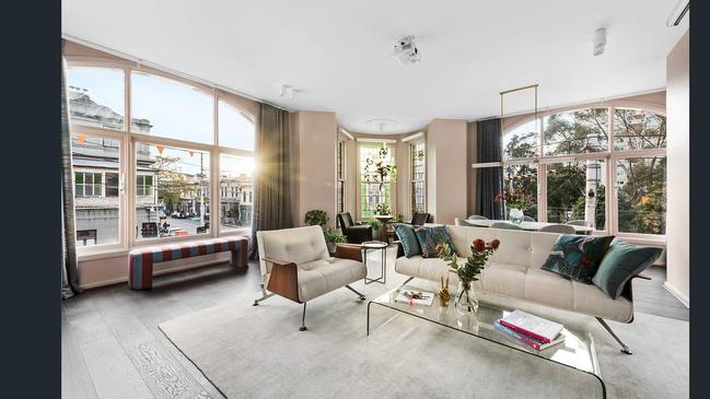 A two-bedroom Brunswick Street apartment in Fitzroy went for $1.75m.