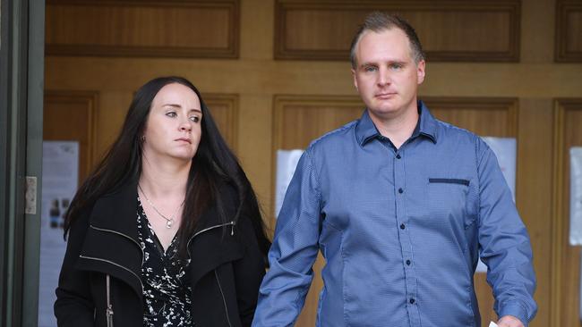 Emily Jane Walker, left, and Jason Bran Lees, right, at a previous court appearance. Picture: NCA NewsWire / David Mariuz.