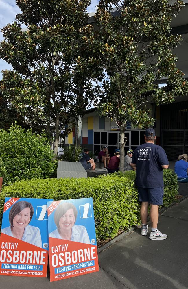 Voters at Burleigh for the Gold Coast City Council election day. Picture: Supplied