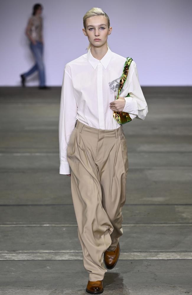 Allegra Overton walks the runway during the Rory William Docherty show during Australian Fashion Week presented by Pandora in May. Picture: Getty Images