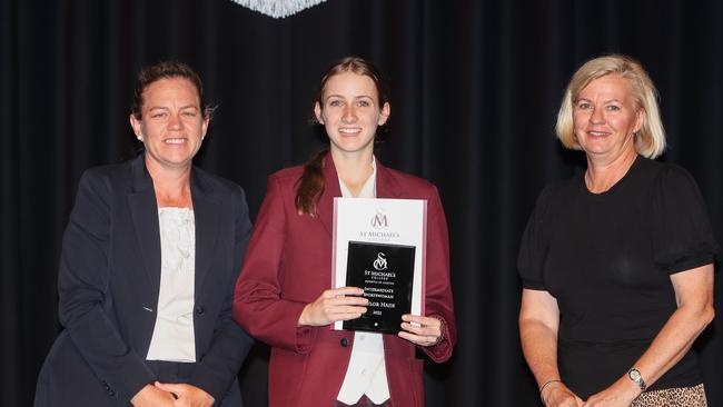 St Michael's College: Taylor Hade capped off her season by being recognised with a Sport Excellence award. Picture: Supplied