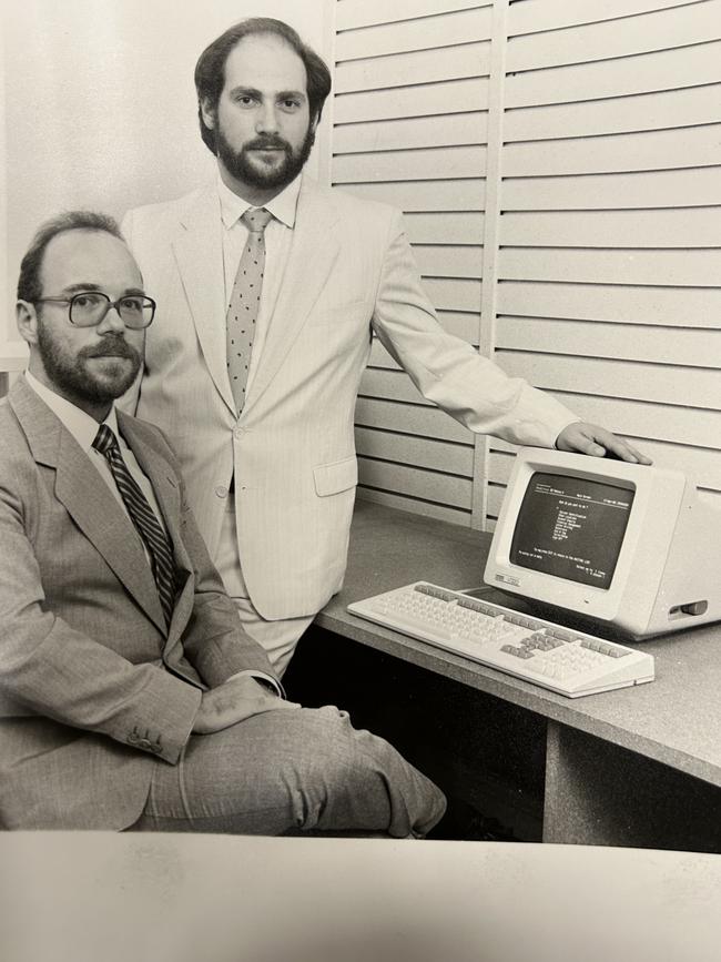 Pro Medicus co-founders Anthony Hall, left, and Sam Hupert.