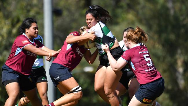 Women's club rugby union between Sunnybank and University Saturday May 6, 2023. Picture, John Gass