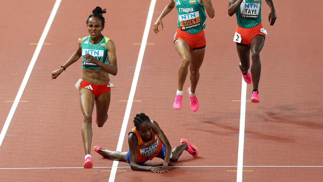 Sifan Hassan of Team Netherlands was so close. Photo by Stephen Pond/Getty Images for World Athletics.