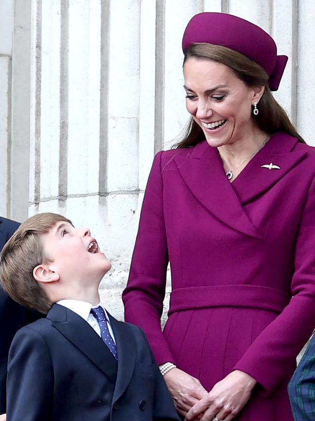 His antics had his mum, Kate, giggling. Picture: Chris Jackson/Getty Images