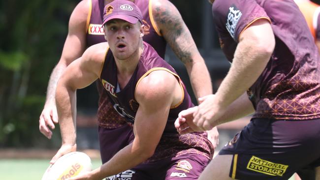 Jake Turpin at Broncos training. Pic Annette Dew