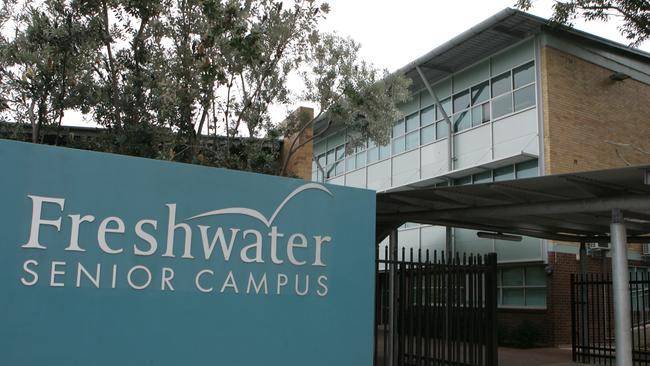 The state government confirmed on Thursday that Freshwater Senior Campus will expand from just having students in years 11 and 12, to start welcoming younger children. Picture: Cameron Richardson