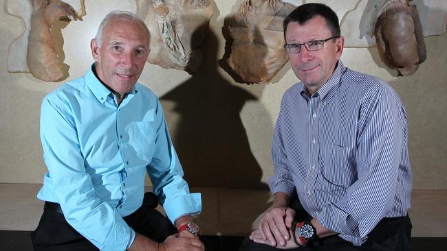 Paul Sherwen (right) with Phil Liggett. Sherwen has died at the age of 62 after a long and respected career in cycling.