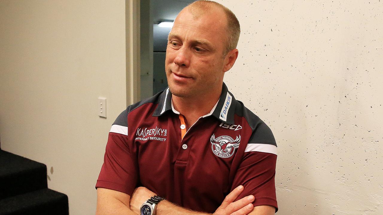 Geoff Toovey after the Manly Sea Eagles v Sydney Roosters  round 25 NRL game at Brookvale Oval. pic Mark Evans