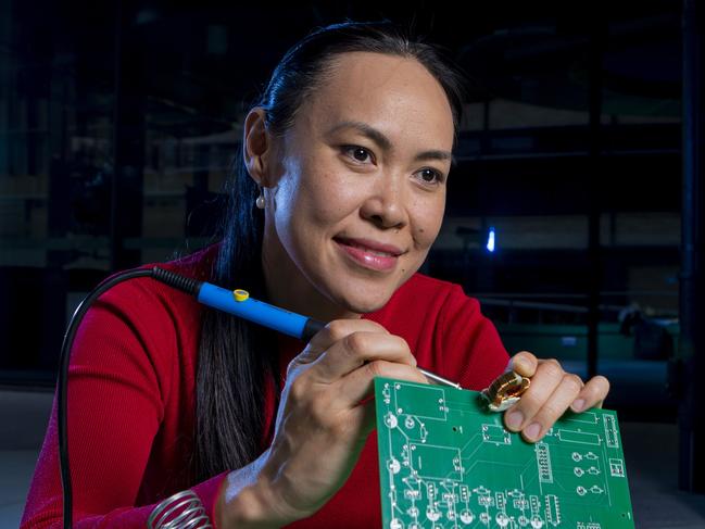 Engineer Dr Anh Tran  for a story on gender divide   in women studying STEM at universities. Picture: Jerad Williams