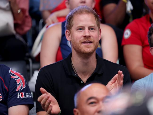 The Duke was transfixed on the Wheelchair Basketball match between Team Ukraine and Team Great Britain. Picture: Getty Images