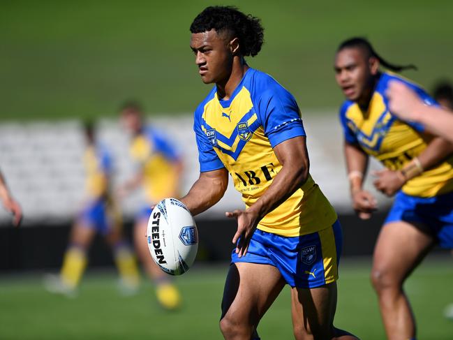 City's Latu Fainu playing in the 2023 City v Country under-18 men's game at Netstrata Jubilee Oval, Kogarah. Picture: NRL Photos/Gregg Porteous.