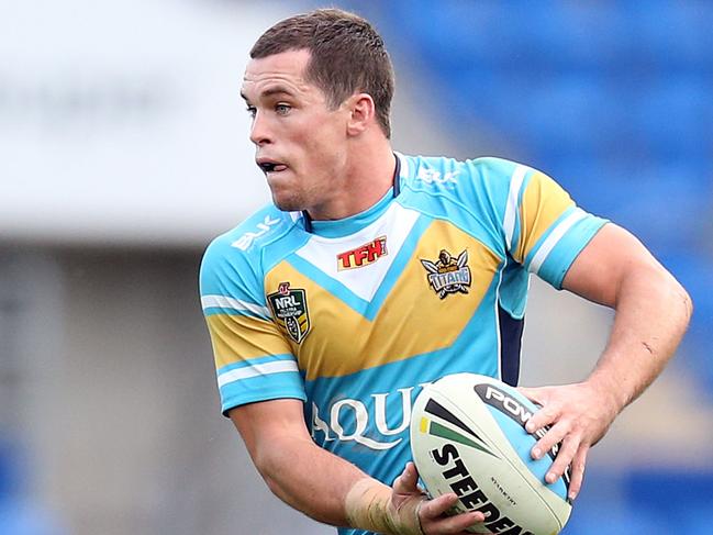 Gold Coast Titans vs. Canberra Raiders at cbus Stadium. Photo of Daniel Mortimer. Pic by Richard Gosling