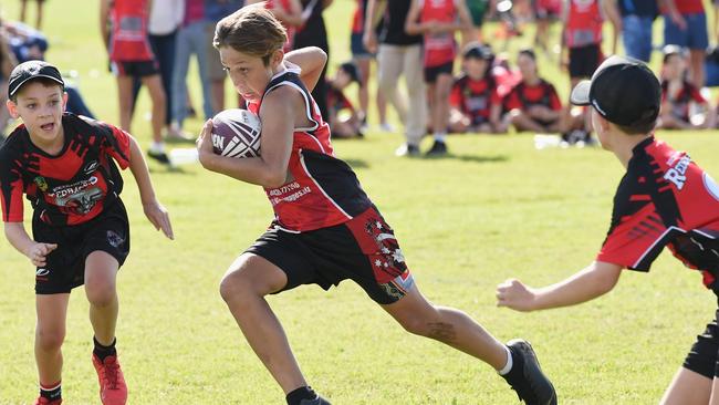 Qld Touch Junior State Cup – U/10 Boys Hervey Bay v Rockhampton White. Albert Page (Hervey Bay).