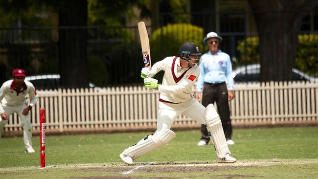 Rob Aitken in action. Only nine players in first grade history have scored more runs. Photo: North Sydney Cricket